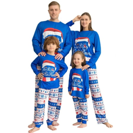 Paille Women Men Kids Long Sleeve Xmas Pjs Nightwear Soft Holiday Sleepwear Elastic Waist Christmas PJ Sets Matching Family Pajamas Set Blue Child 6
Paille Women Men Kids Long Sleeve Xmas Pjs Nightwear Soft Holiday Sleepwear Elastic Waist Christmas PJ Sets Matching Family Pajamas Set Blue Child 6