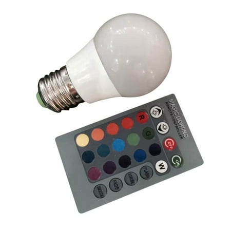 E27 LED High Power LED Bulb 16 Colors 24 Key Remote Control Night Light Portable
E27 LED High Power LED Bulb 16 Colors 24 Key Remote Control Night Light Portable