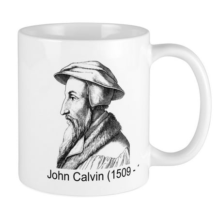 CafePress - John Calvin Mug - Ceramic Coffee Tea Novelty Mug Cup 11 oz