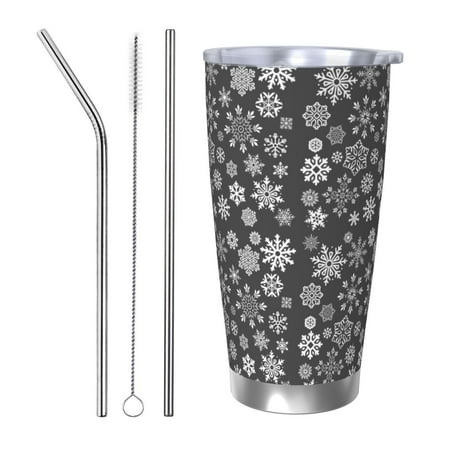 Gukieu simple white Snowflake Print 20OZ Car Cup Vacuum Stainless Steel Leak-proof Thermos Cup Unisex Suitable for Home Outdoor and Sports-Straw Three-piece Set
Gukieu simple white Snowflake Print 20OZ Car Cup Vacuum Stainless Steel Leak-proof Thermos Cup Unisex Suitable for Home Outdoor and Sports-Straw Three-piece Set