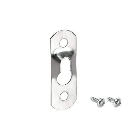 Uxcell Keyhole Hanging Plate 1.46 x 0.51 Single Hole Hook Iron Silver Tone 20 Pcs
Uxcell Keyhole Hanging Plate 1.46 x 0.51 Single Hole Hook Iron Silver Tone 20 Pcs