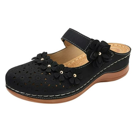 MIARHB Fashion Non-Slip Wedges Flat Round Toe Casual Sandals Flip Plus Size Black 36
MIARHB Fashion Non-Slip Wedges Flat Round Toe Casual Sandals Flip Plus Size Black 36