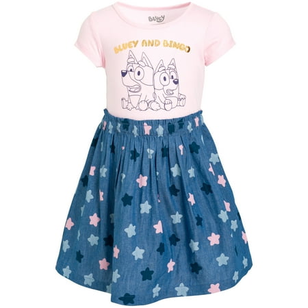 Bluey Bingo Girls Dress Toddler to Little Kid