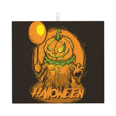 XMXT Microfiber Drying Mat Halloween Pumpkin Man Absorbent Dish Drying Mats for Kitchen Dishes Rack Pad 16 x 18 inches
XMXT Microfiber Drying Mat Halloween Pumpkin Man Absorbent Dish Drying Mats for Kitchen Dishes Rack Pad 16 x 18 inches