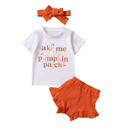 VISgogo Girl Summer Clothes Set Short Sleeve Crew Neck Letter Print T-shirt + Solid Color Ruffle Triangle Shorts + Bow Headband
VISgogo Girl Summer Clothes Set Short Sleeve Crew Neck Letter Print T-shirt + Solid Color Ruffle Triangle Shorts + Bow Headband
