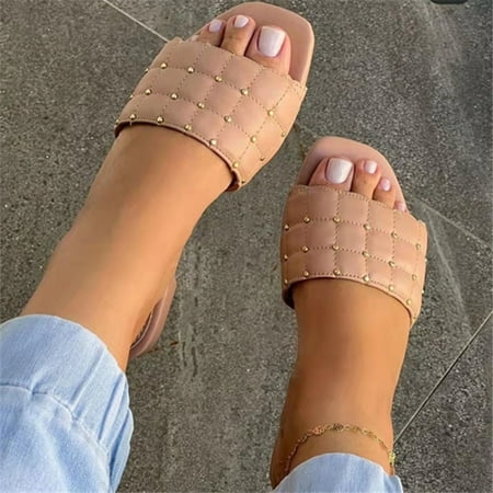 SUODUI Women s Slippers Spring And Summer Large Size Women Slippers Casual Flat Light Comfortable Beach Shoes Beige 7.5
SUODUI Women s Slippers Spring And Summer Large Size Women Slippers Casual Flat Light Comfortable Beach Shoes Beige 7.5