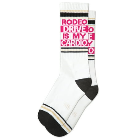 Rodeo Drive Is My Cardio Gumball Poodle Unisex Crew Socks One Size Fits Most