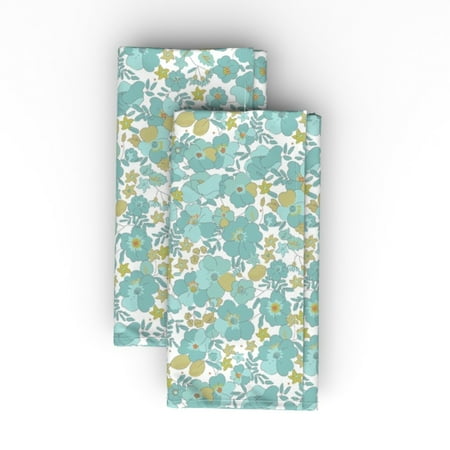 Cotton Sateen Dinner Napkins (Set of 2) - Vintage Flowers Modern Illustration Wild Bohemian Floral 70S Print Cloth Dinner Napkins by Spoonflower
Cotton Sateen Dinner Napkins (Set of 2) - Vintage Flowers Modern Illustration Wild Bohemian Floral 70S Print Cloth Dinner Napkins by Spoonflower