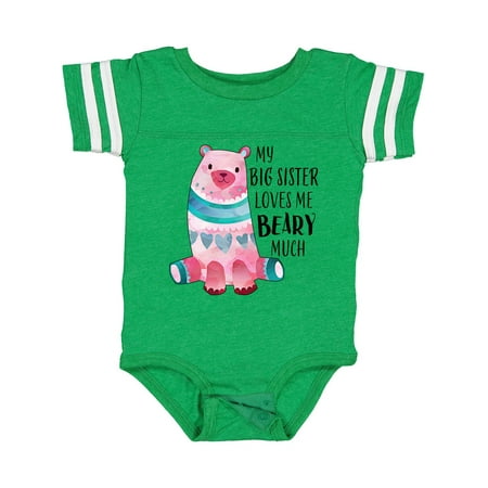 Inktastic My Big Sister Loves Me Beary Much with Cute Bear Gift Baby Boy or Baby Girl Bodysuit
Inktastic My Big Sister Loves Me Beary Much with Cute Bear Gift Baby Boy or Baby Girl Bodysuit