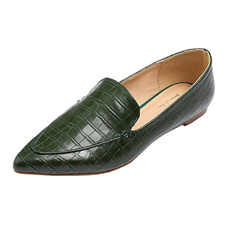Feversole Women s Loafer Flat Pointed Fashion Slip On Comfort Driving Office Shoes Retro Green Size 7.5 M US
Feversole Women s Loafer Flat Pointed Fashion Slip On Comfort Driving Office Shoes Retro Green Size 7.5 M US