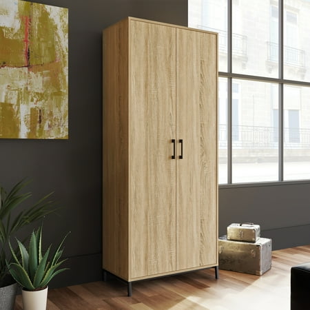 Sauder North Avenue 2-Door Storage Cabinet Charter Oak Finish