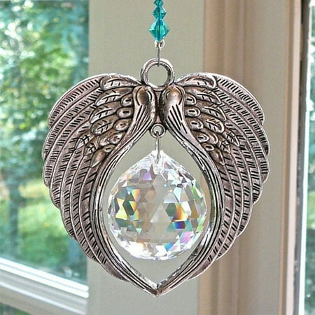 Pewter Angel Wing Crystal Pendant Water Drop Crystal Necklace Natural Stone For Home Decor Wind Chime
Pewter Angel Wing Crystal Pendant Water Drop Crystal Necklace Natural Stone For Home Decor Wind Chime