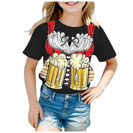 Girls Fashion Festival Printed Round Neck Short Sleeve Casual T Shirt Top T Shirts for Girls
Girls Fashion Festival Printed Round Neck Short Sleeve Casual T Shirt Top T Shirts for Girls