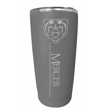 Mercer University Etched 16 oz Stainless Steel Tumbler (Gray)