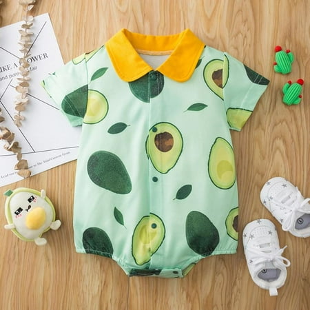 Spree Summer Newborn Baby Short-sleeved Romper Cotton Fashion Printed One-piece Romper
Spree Summer Newborn Baby Short-sleeved Romper Cotton Fashion Printed One-piece Romper