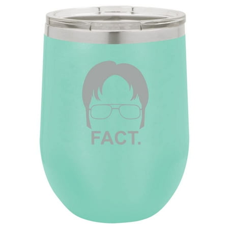 12 oz Double Wall Vacuum Insulated Stainless Steel Stemless Wine Tumbler Glass Coffee Travel Mug With Lid Fact Funny (Teal)
12 oz Double Wall Vacuum Insulated Stainless Steel Stemless Wine Tumbler Glass Coffee Travel Mug With Lid Fact Funny (Teal)