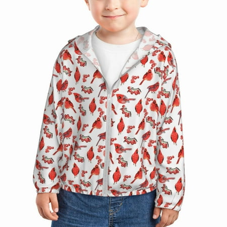 Gaeub Red Birds Print Athletic Sun Protection Hoodie for Kids Long Sleeve Outdoor UV Shirt Running Fishing Top for Boys Girls-5 Years
Gaeub Red Birds Print Athletic Sun Protection Hoodie for Kids Long Sleeve Outdoor UV Shirt Running Fishing Top for Boys Girls-5 Years