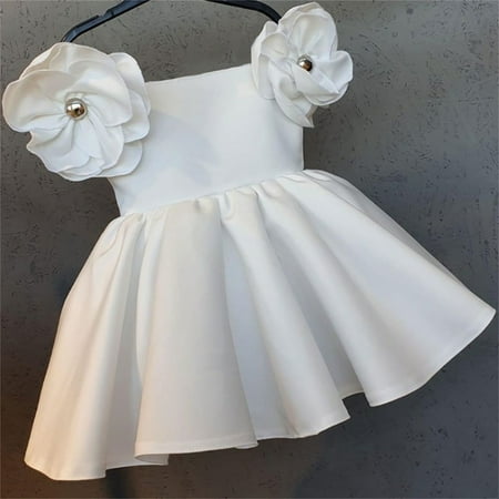 B91xZ Girls Dresses Kids Toddler Baby Girls Birthday Dress Solid Flower Princess Pageant Dress Party Prom Ball Gown White Size 5-6 Years
B91xZ Girls Dresses Kids Toddler Baby Girls Birthday Dress Solid Flower Princess Pageant Dress Party Prom Ball Gown White Size 5-6 Years