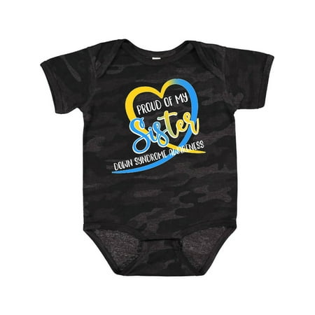 Inktastic Proud of My Sister Down Syndrome Awareness Heart Ribbon Gift Baby Boy or Baby Girl Bodysuit
Inktastic Proud of My Sister Down Syndrome Awareness Heart Ribbon Gift Baby Boy or Baby Girl Bodysuit