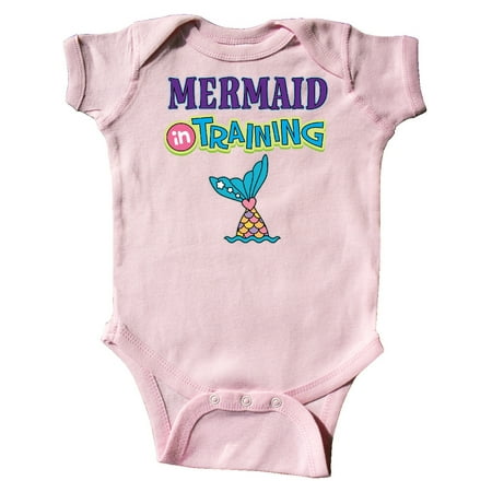 Inktastic Mermaid in Training Girls Gift Baby Girl Bodysuit