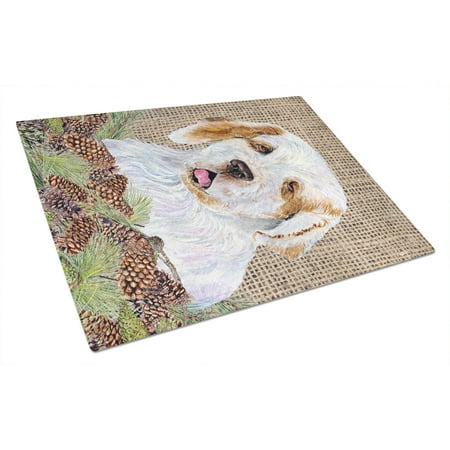 Carolines Treasures SS4089LCB Clumber Spaniel on Faux Burlap with Pine Cones Glass Cutting Board Large 12H x 16W
Carolines Treasures SS4089LCB Clumber Spaniel on Faux Burlap with Pine Cones Glass Cutting Board Large 12H x 16W