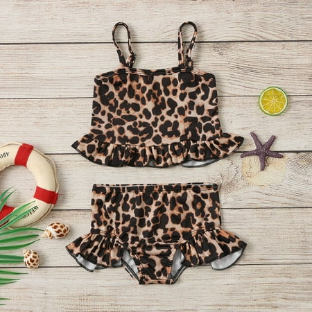 Gubotare Straps Print Tops Set Baby Leopard Swimsuit Ruffle Shorts Swimwear Kids Girls Girls Swimwear Girl Swimsuits Black 12-18 Months
Gubotare Straps Print Tops Set Baby Leopard Swimsuit Ruffle Shorts Swimwear Kids Girls Girls Swimwear Girl Swimsuits Black 12-18 Months