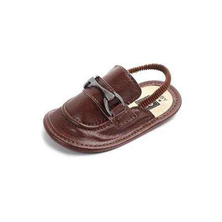 Ritualay Newborn Sandals Non-slip Crib Shoes Soft Sole Flat Sandal Comfort Elastic Strap Slippers Walking Indoor Slip On House Shoe Brown 18-24 months
Ritualay Newborn Sandals Non-slip Crib Shoes Soft Sole Flat Sandal Comfort Elastic Strap Slippers Walking Indoor Slip On House Shoe Brown 18-24 months