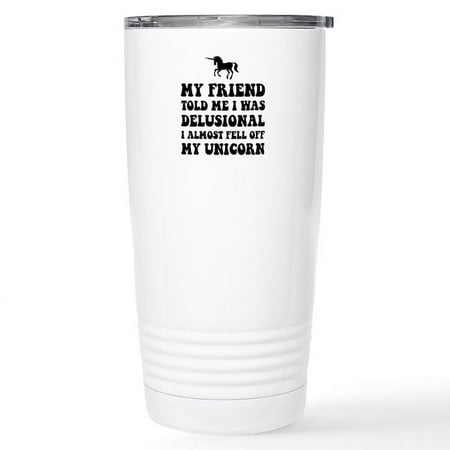 CafePress - Delusional Unicorn Travel Mug - Insulated Stainless Steel Travel Tumbler 20 oz.
CafePress - Delusional Unicorn Travel Mug - Insulated Stainless Steel Travel Tumbler 20 oz.