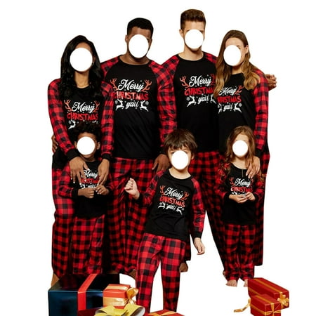 Fanvereka Family Christmas Matching Pajamas Set Plaid Pattern Reindeer Xmas Women Men Kids Baby Pjs Clothes
Fanvereka Family Christmas Matching Pajamas Set Plaid Pattern Reindeer Xmas Women Men Kids Baby Pjs Clothes