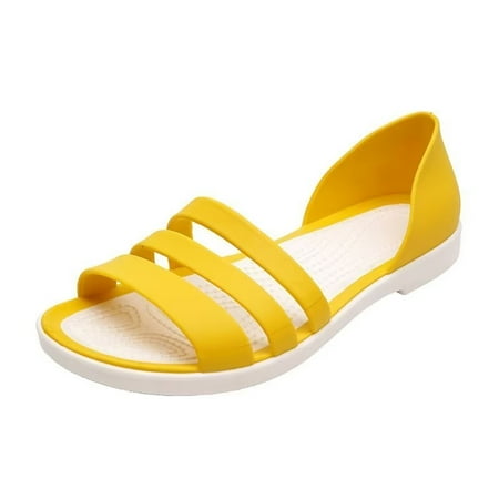 JJtiger Jelly Plastic Sandals Women s summer non-slip soft sole