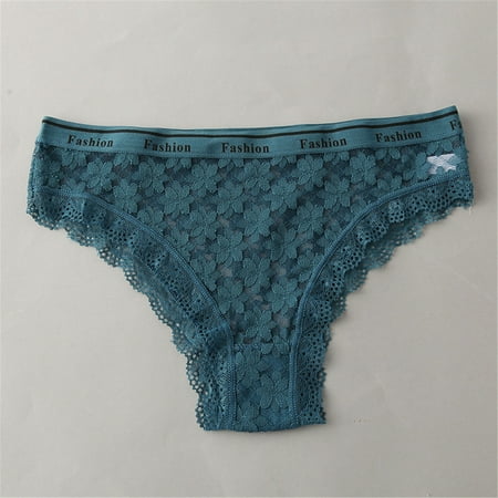 

Underwear Women High Waisted Essentials Stretch Bikini Panty Lace Trim 4 Colors Comfy Underwear