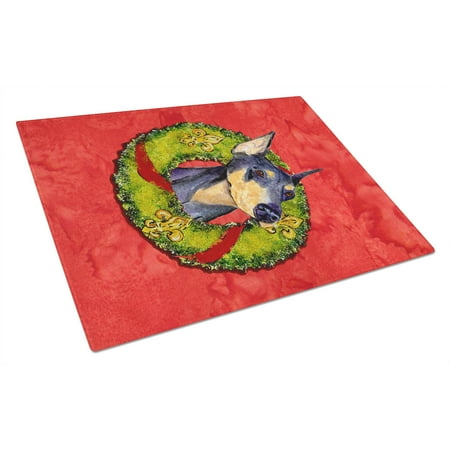 Carolines Treasures SS4184LCB Doberman Cristmas Wreath Glass Cutting Board Large 12H x 16W multicolor
Carolines Treasures SS4184LCB Doberman Cristmas Wreath Glass Cutting Board Large 12H x 16W multicolor