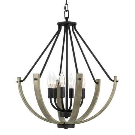 Kira Home Hilliard 23.5 6-Light Modern Farmhouse Pendant Chandelier Open Frame Design Black Accents + Gray Oak Wood
Kira Home Hilliard 23.5 6-Light Modern Farmhouse Pendant Chandelier Open Frame Design Black Accents + Gray Oak Wood
