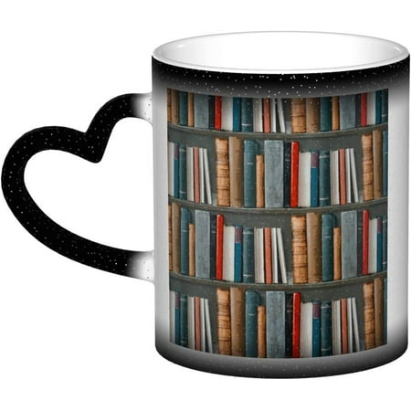 QIBAIDAN Heat Changing Sensitive Mug Library Books 11 Oz Coffee Cup Magic Color Change Ceramic Tea Cup
QIBAIDAN Heat Changing Sensitive Mug Library Books 11 Oz Coffee Cup Magic Color Change Ceramic Tea Cup