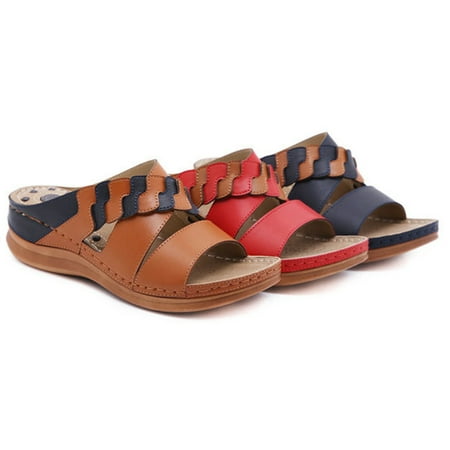 Sandals Round Head Non Slip Massage Slope Heel Stitching Sandals for Women Summer New 38 Carmel
Sandals Round Head Non Slip Massage Slope Heel Stitching Sandals for Women Summer New 38 Carmel