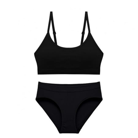 WBQ Women V Neck Cami Bra Underwear Set Seamless Lingerie Crop Top+Ribbed Panties for Girls
WBQ Women V Neck Cami Bra Underwear Set Seamless Lingerie Crop Top+Ribbed Panties for Girls