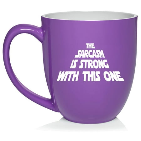 The Sarcasm Is Strong With This One Funny Ceramic Coffee Mug Tea Cup Gift (16oz Purple)
The Sarcasm Is Strong With This One Funny Ceramic Coffee Mug Tea Cup Gift (16oz Purple)