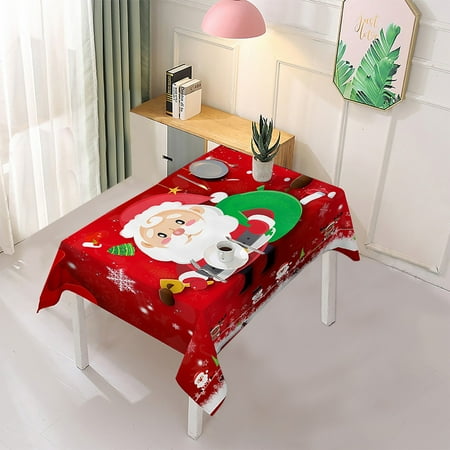Safeydaddy Christmas Tablecloth Print Rectangle Table Cover Set Holiday Party Home Decor
Safeydaddy Christmas Tablecloth Print Rectangle Table Cover Set Holiday Party Home Decor