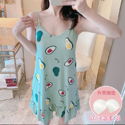 DanceeMangoo New Summer Womens Short Cute Sleepwear Home Nightshirt Women Causal Sleepwear Loose Ladies Nightgown Women Dress with Chest Pad
DanceeMangoo New Summer Womens Short Cute Sleepwear Home Nightshirt Women Causal Sleepwear Loose Ladies Nightgown Women Dress with Chest Pad