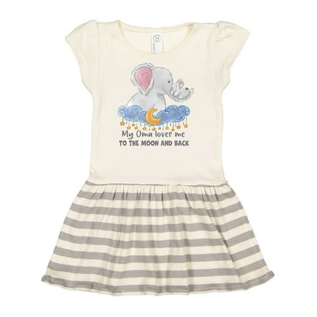 Inktastic My Oma Loves me to the Moon and Back Elephant Family Gift Toddler Girl Dress
Inktastic My Oma Loves me to the Moon and Back Elephant Family Gift Toddler Girl Dress