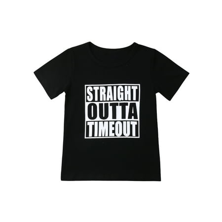 LWXQWDS Baby Boy Girl T-shirt Tops Short Sleeve Outta Timeout Print Blouse Tee Pullover
LWXQWDS Baby Boy Girl T-shirt Tops Short Sleeve Outta Timeout Print Blouse Tee Pullover