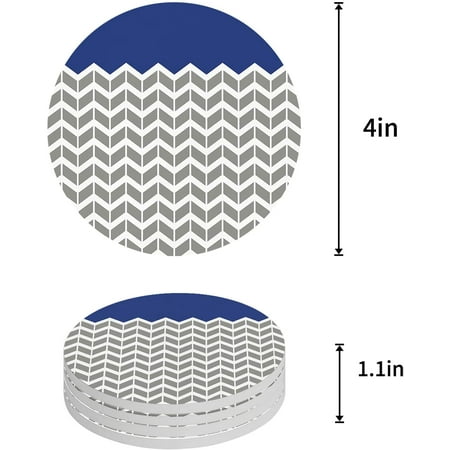 FMSHPON Geometric Blue Abstract Herringbone Pattern Set of 8 Round Coaster for Drinks Absorbent Ceramic Stone Coasters Cup Mat with Cork Base for Home Kitchen Room Coffee Table Bar Decor
FMSHPON Geometric Blue Abstract Herringbone Pattern Set of 8 Round Coaster for Drinks Absorbent Ceramic Stone Coasters Cup Mat with Cork Base for Home Kitchen Room Coffee Table Bar Decor