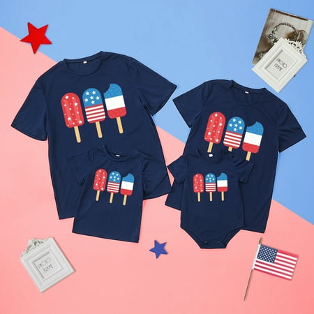 Matching Family Outfits Casual Independent Day T Shirt with Short Sleeve - Navy Blue Child T Shirt 130
Matching Family Outfits Casual Independent Day T Shirt with Short Sleeve - Navy Blue Child T Shirt 130