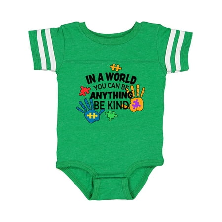Inktastic In a World You Can Be Anything Be Kind Autism Awareness Gift Baby Boy or Baby Girl Bodysuit
Inktastic In a World You Can Be Anything Be Kind Autism Awareness Gift Baby Boy or Baby Girl Bodysuit