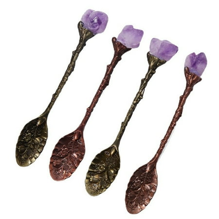 Carved Flower Crystal Stone Long Handle Coffee Spoon Teaspoon Irregular Retro Crystal Mini Ice Cream Spoon Decorative
Carved Flower Crystal Stone Long Handle Coffee Spoon Teaspoon Irregular Retro Crystal Mini Ice Cream Spoon Decorative