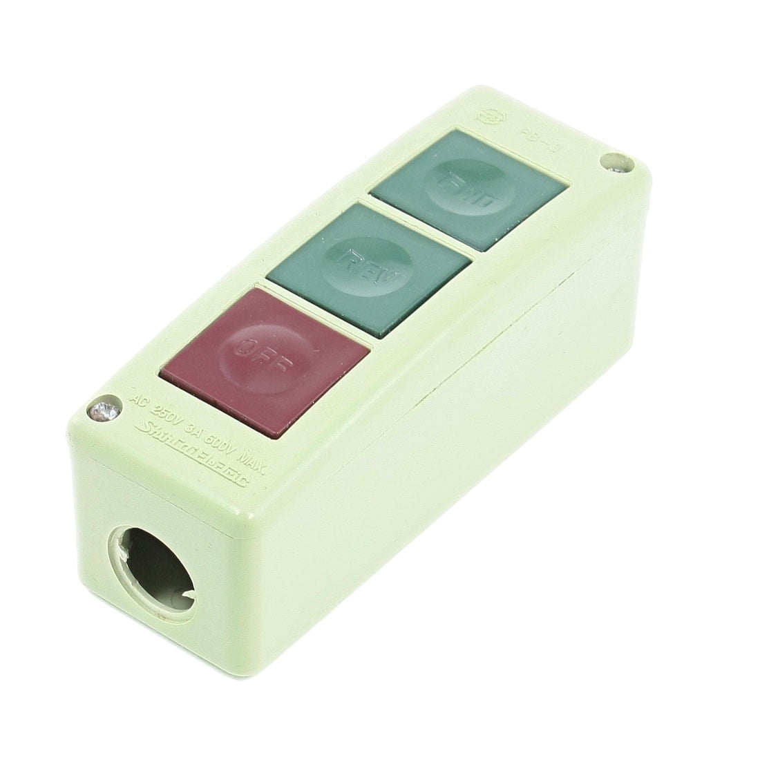 AC 250V 3A Forward Reverse OFF Momentary Power Push Button Switch