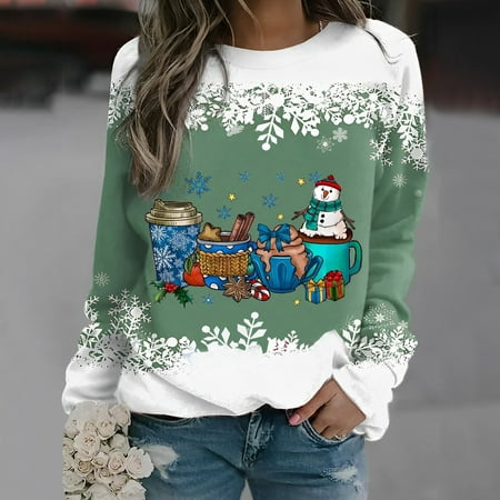 jsaierl Womens Oversized Sweatshirts Round Neck Long Sleeve Shirts Christmas Snowflake Pattern Tops Loose Fit Fall Blouse Tee Pullover Christmas Gifts for Teen Girls
jsaierl Womens Oversized Sweatshirts Round Neck Long Sleeve Shirts Christmas Snowflake Pattern Tops Loose Fit Fall Blouse Tee Pullover Christmas Gifts for Teen Girls