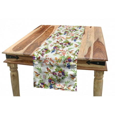 Floral Table Runner Watercolor Wild Exotic Mockingbirds and Spring Flowers Branches Botanical Artwork Dining Room Kitchen Rectangular Runner 3 Sizes by Ambesonne
Floral Table Runner Watercolor Wild Exotic Mockingbirds and Spring Flowers Branches Botanical Artwork Dining Room Kitchen Rectangular Runner 3 Sizes by Ambesonne