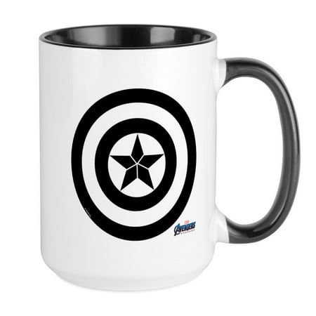 CafePress - Captain America Shield - 15 oz Ceramic Large Mug