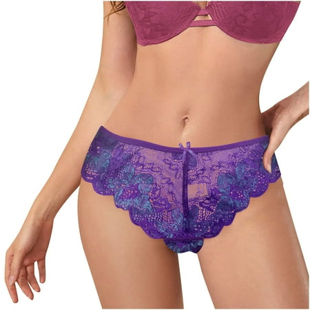 JINMGG Womens Plus Size Clearance $5 Women Lace Underwear Lingerie Thongs Panties Ladies Hollow Out Underwear Underpants Purple M
JINMGG Womens Plus Size Clearance $5 Women Lace Underwear Lingerie Thongs Panties Ladies Hollow Out Underwear Underpants Purple M